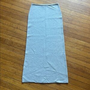 Gina Tricot Knit Column Skirt, Grey